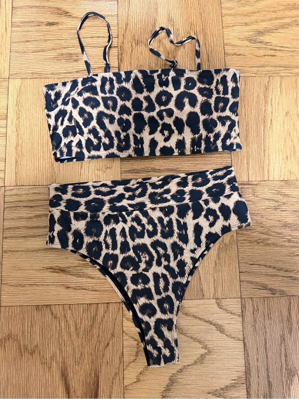 2 piece Leopard Bathing Suit